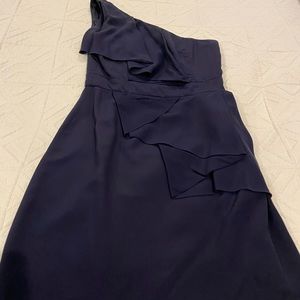 Shoshanna  one shoulder silk dress size 4